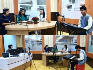 Dosen dan Mahasiswa FSKK IAKN Palangka Raya Isi Puji-Pujian di RRI, Bahas Peluang Kerja Sama Siaran Rutin